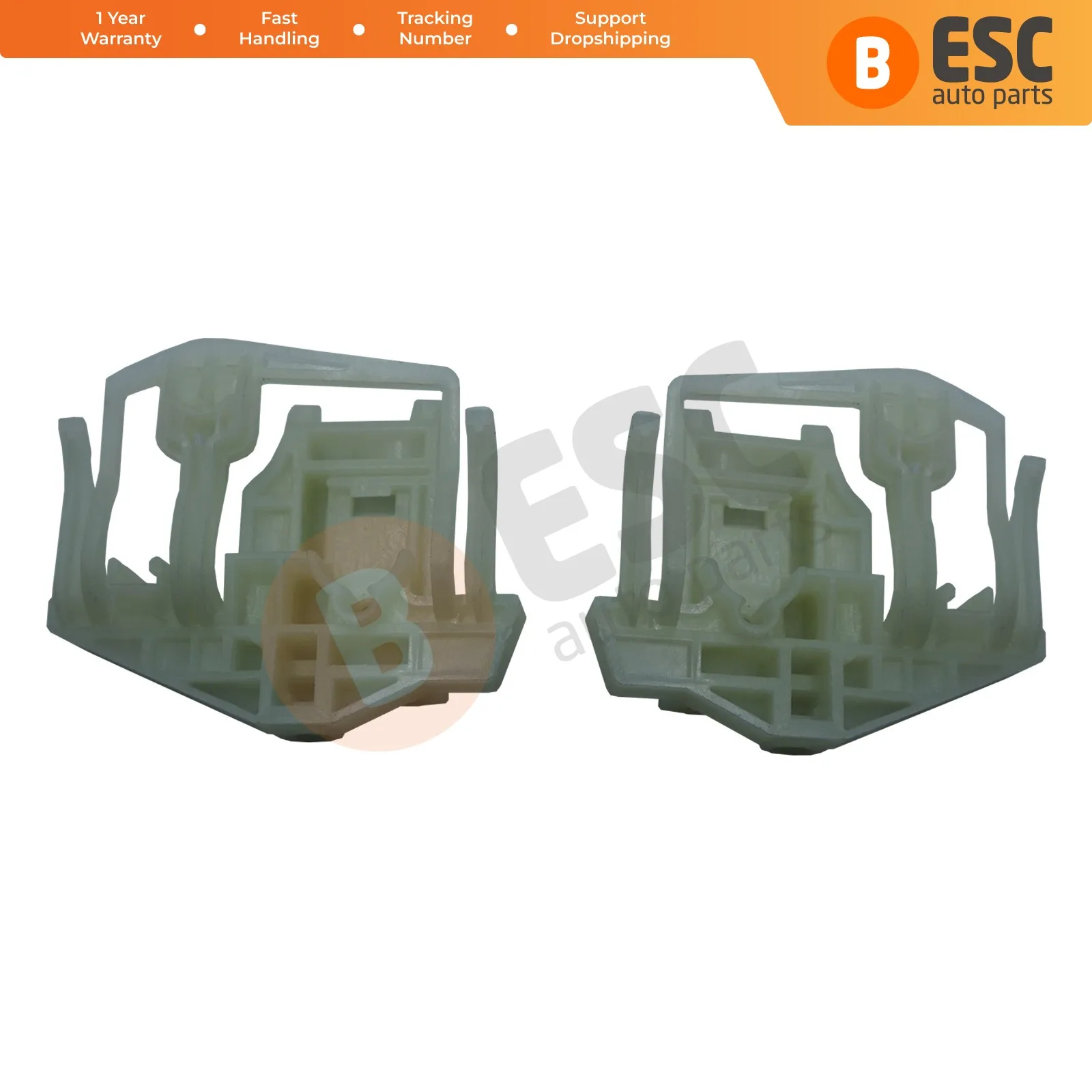 ESC Auto Parts EWR711+EWR712 Window Regulator Clips Front-Rear; Left and Right Door for BMW X3 E83 2003-2010 Ship From Turkey