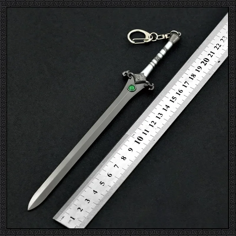 God of War Weapon Hilt of Skofnung Boss Swords Kratos Game Keychain Weapon Alloy Ornaments Collection Desktop Display Gift Toy