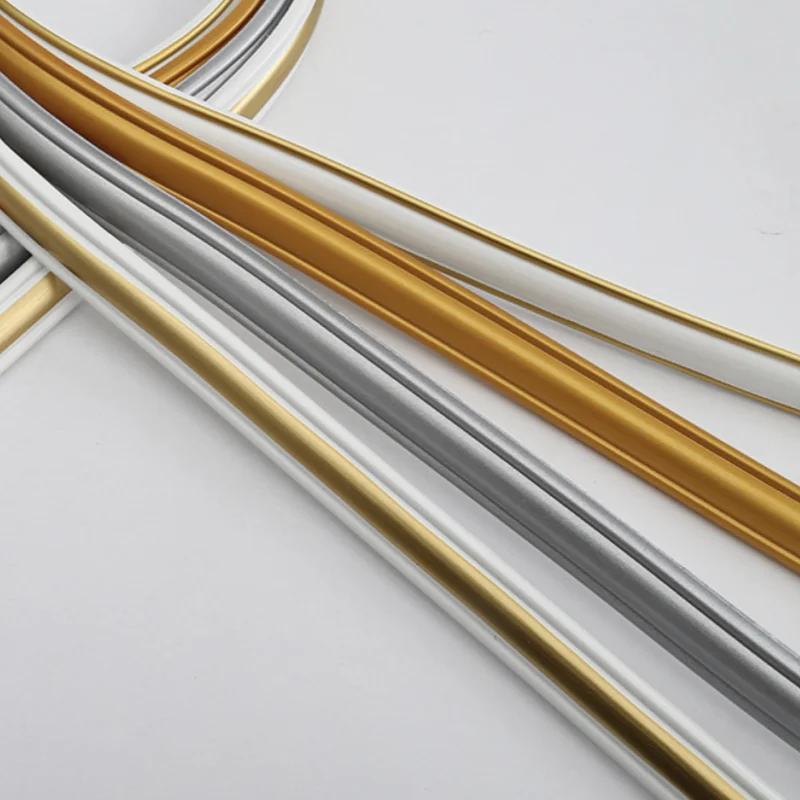 3M PVC Self-Adhesive Wall Gap Decor Line Corner Line Ceiling Decor Edge Strip Dustproof Ceiling Baseboard Strip Home Decor