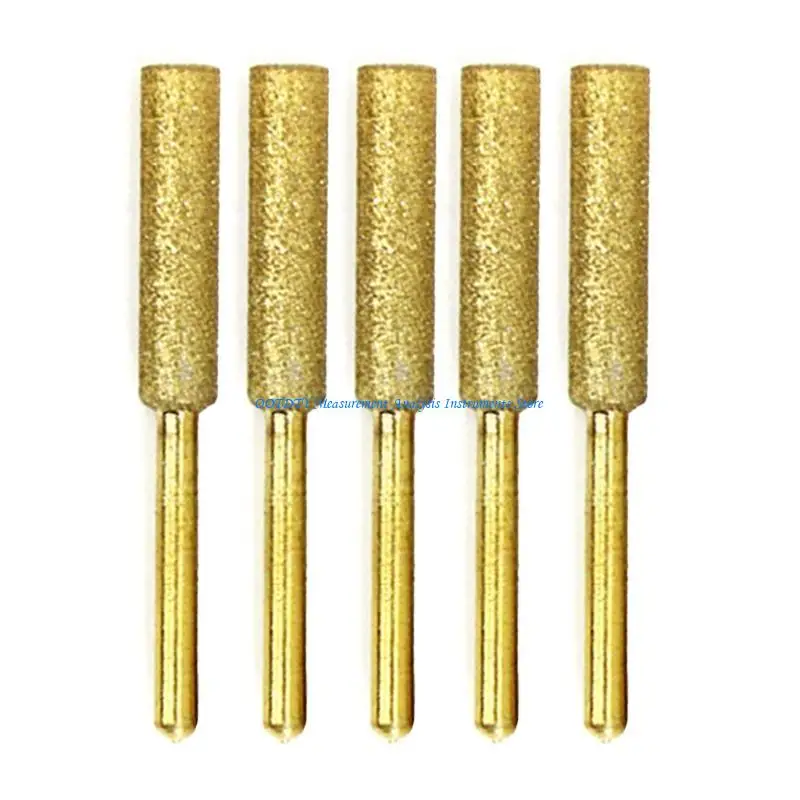 367D 5Pieces Diamond Cylindrical Grinding for Head File Sharpening Carving Grinding T