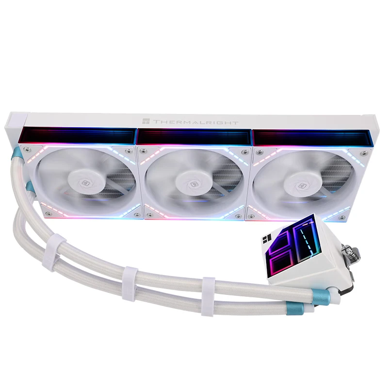 FROZEN INFINITY  360 WHITE WATER COOLING Two 12cm ARGB Fans Silent Integrated Water-cooled Radiator