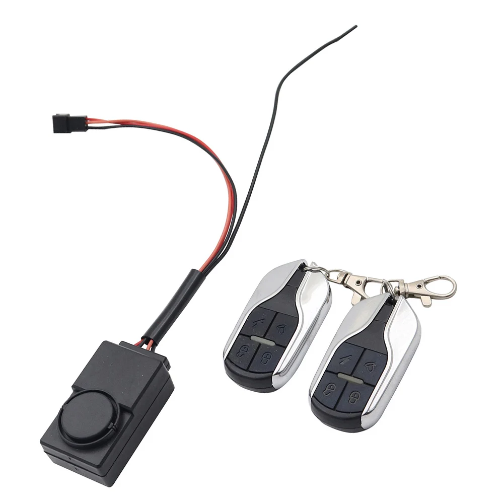 Electric Scooter Alarm System Scooter Accessory Black As Pictures Show 36V 48V Compatible User-friendly Design