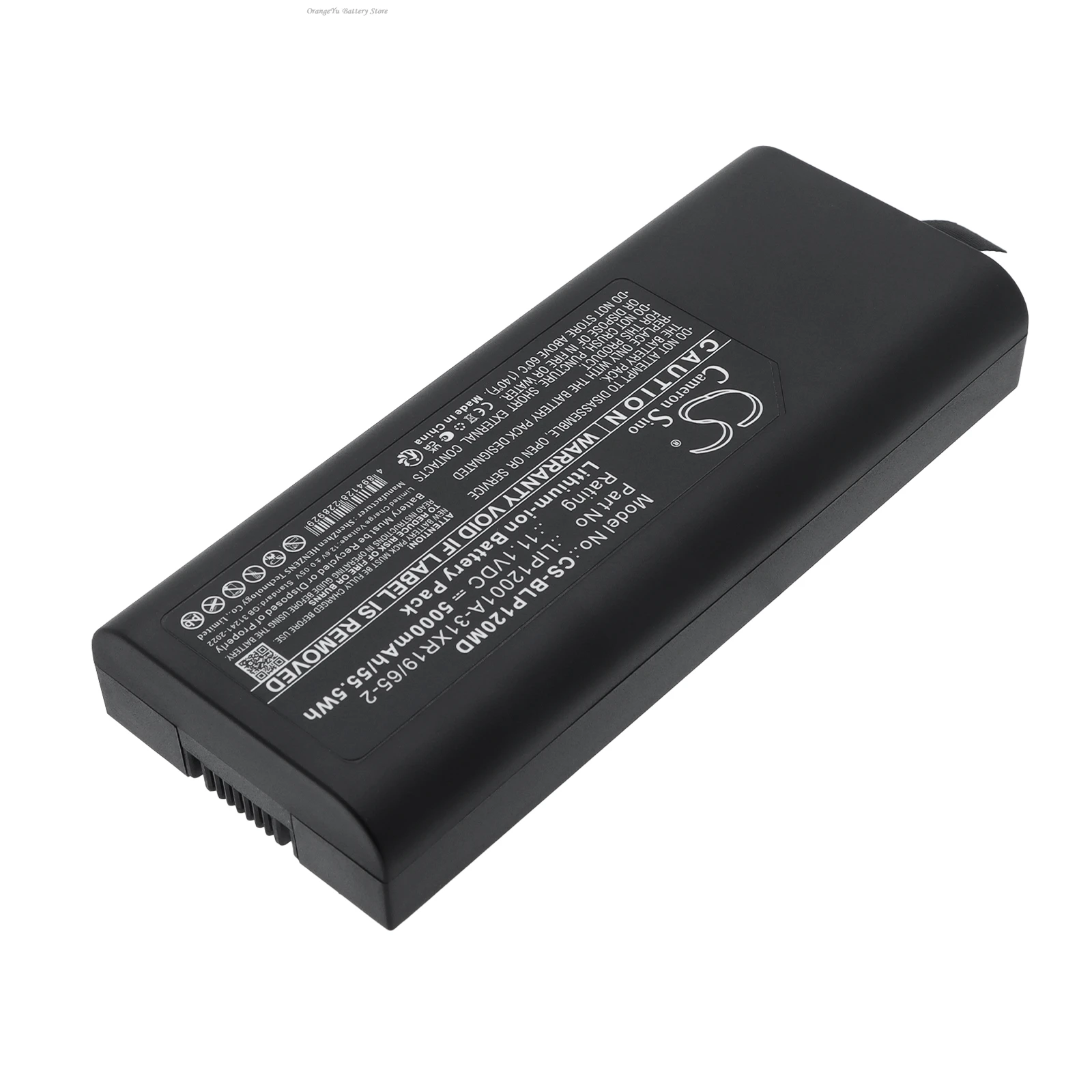 Replacement 11.1V 5000mAh Medical battery LIP12001A-31XR19/65-2 for Biolight P12 Patient Monitor, P15 Patient Monitor