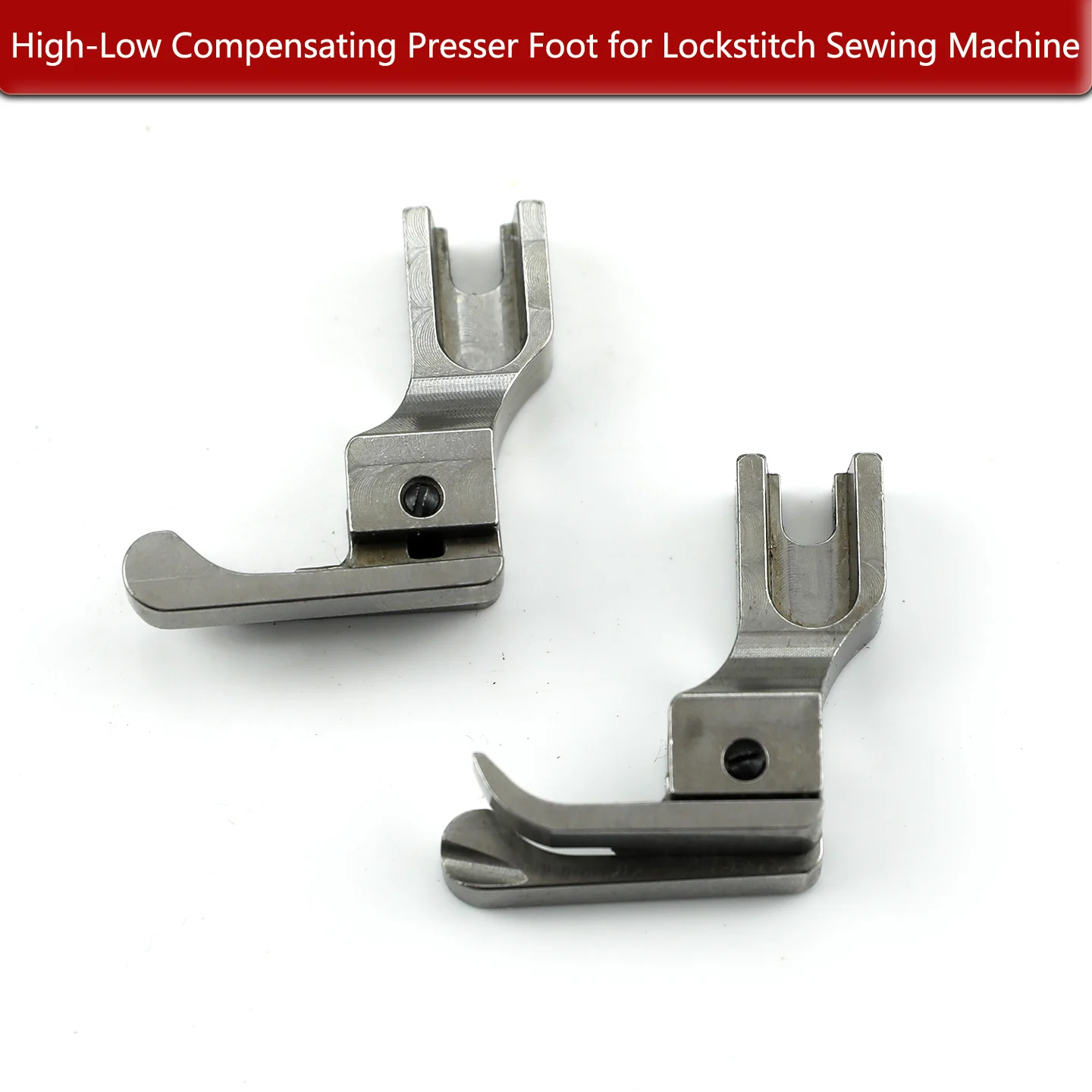 Sewing Machine Accessories 1/32N High‑Low Compensating Presser Foot Left‑High Right‑Low Edge Guide For Computer Lockstitch