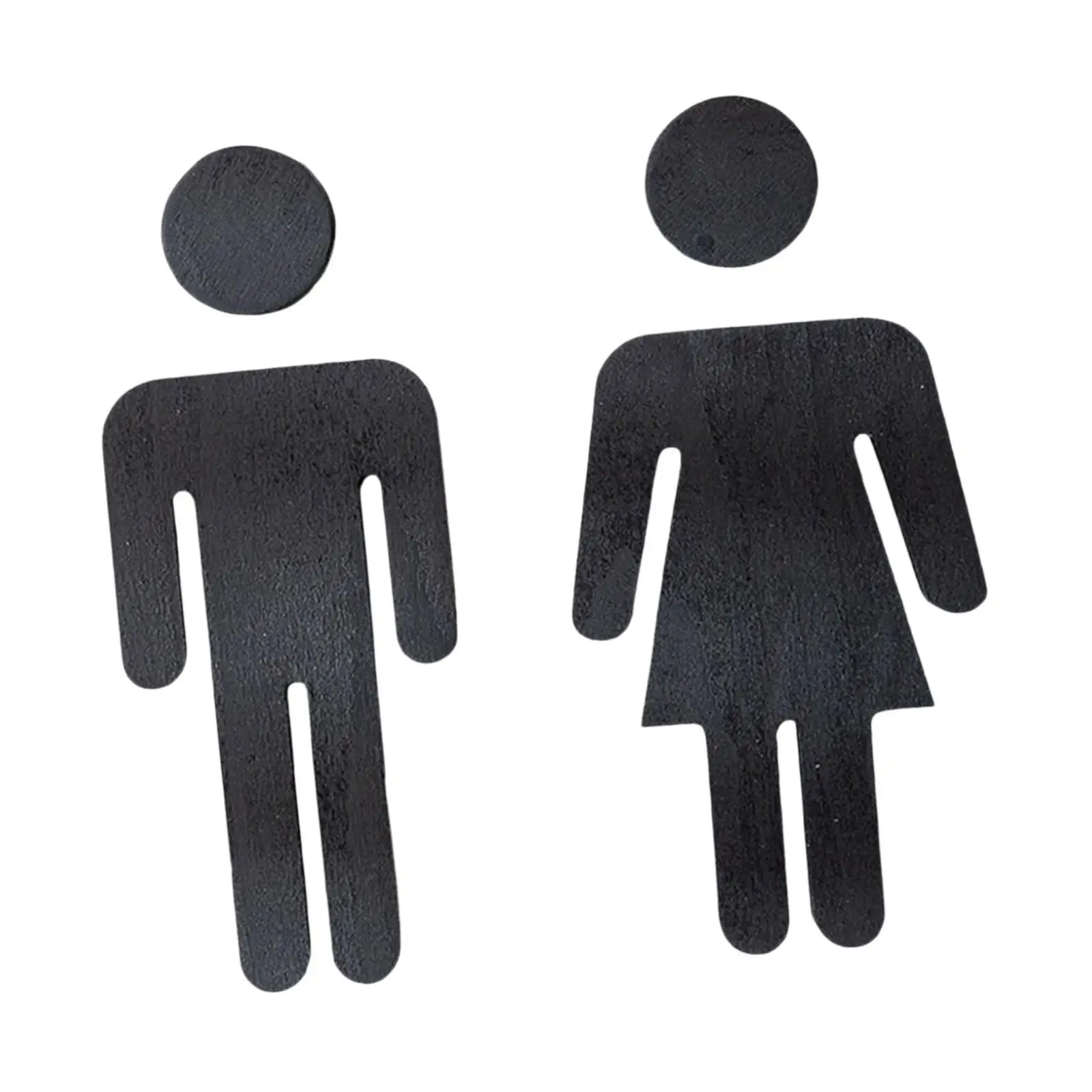 Men and Women Restroom Signage Plaque Toilet Direction Sign Reusable Bathroom Sticker Toilet Signboard for Bar Hotel Business
