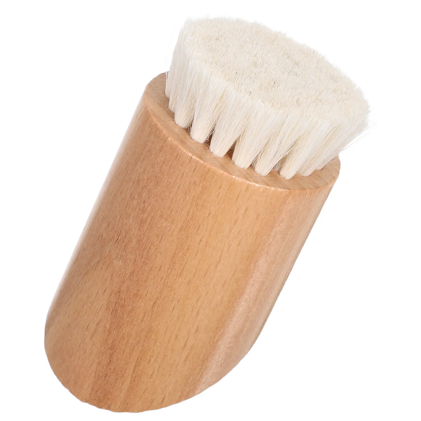 

Щетка для отшелушивания кожи лица с деревянной ручкой, щетина из козьего волоса, инструмент для очищения лица, скошенная головка для эффективной очистки пор