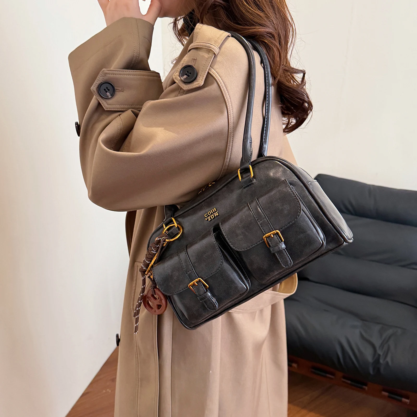 Multi Pockets Shoul… - image