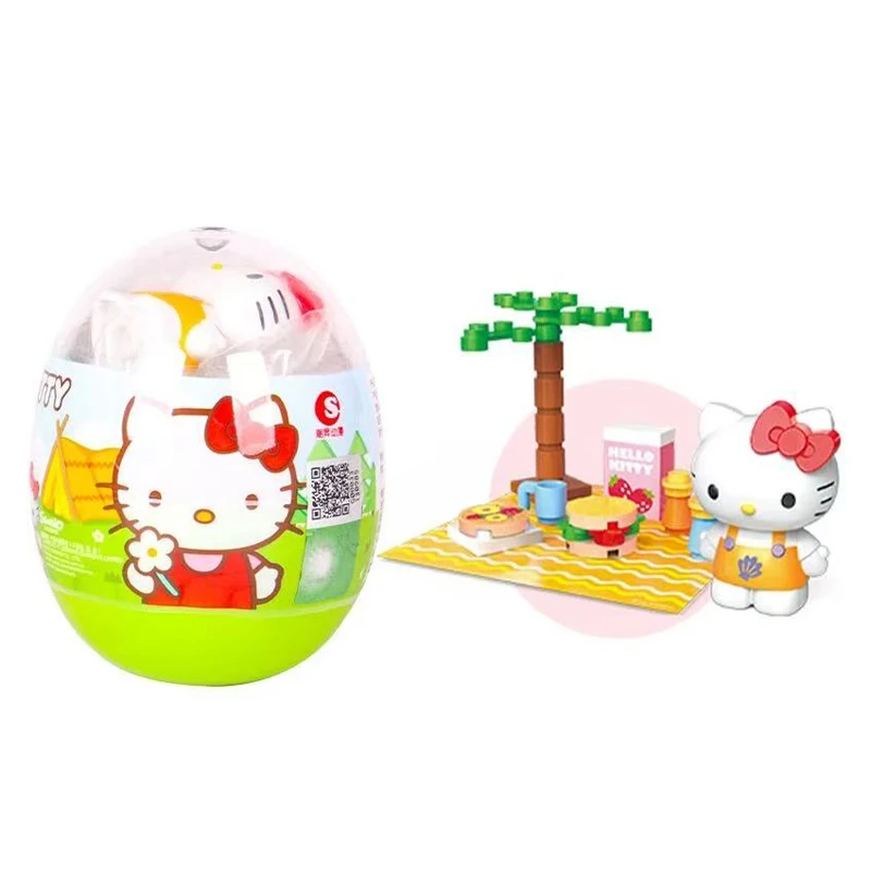 Authentic Sanrio Twisted Egg Blind Box Assembly HelloKitty MY MELODY KUROMI Cinnamoroll Doll Handmade Ornament Children's Toy