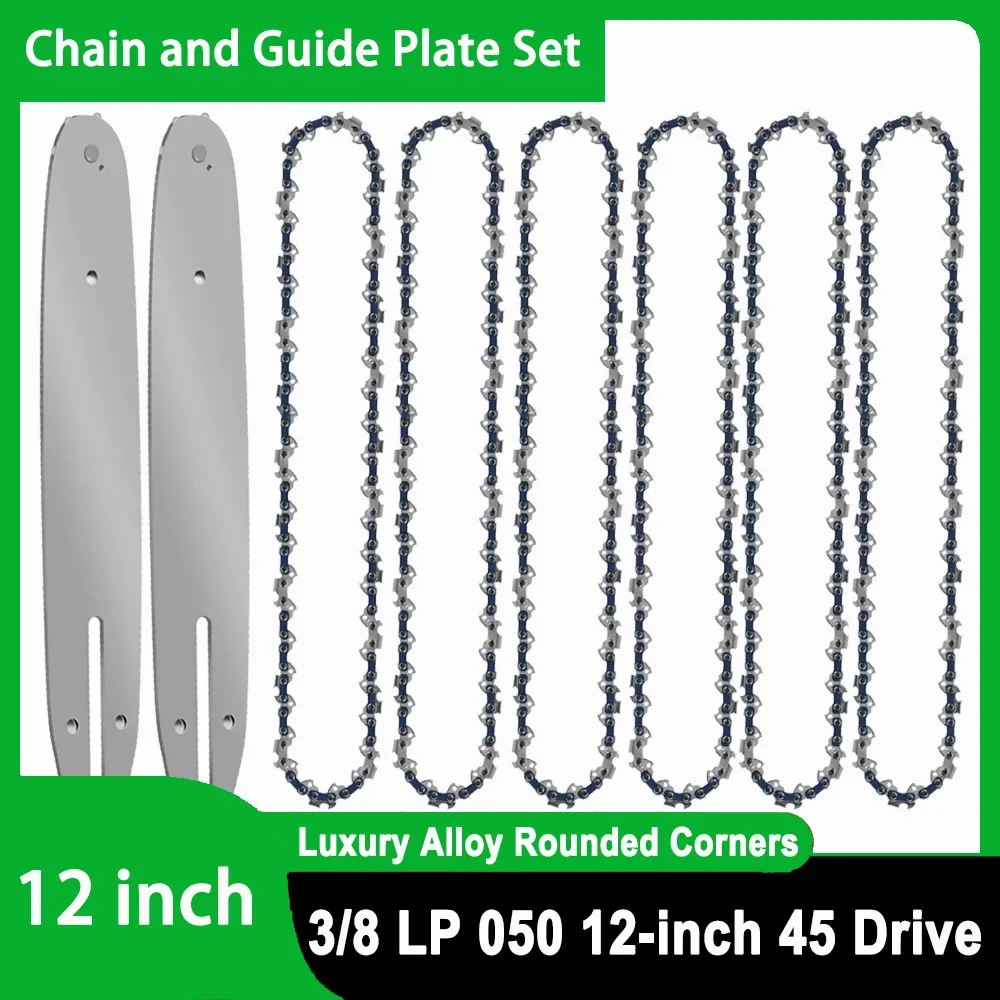 Durable 12 Inch Brushless Chainsaw Upgrade Kit 45 DL Chain Guide Bar with 3/8