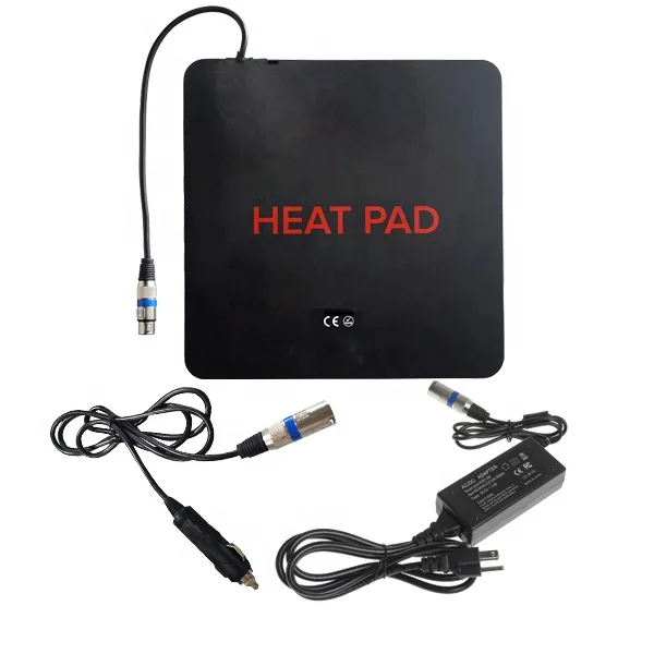 

300x300mm 12V Battery Pack Silicone Heating Pad for Bag Silicone Heater Pad