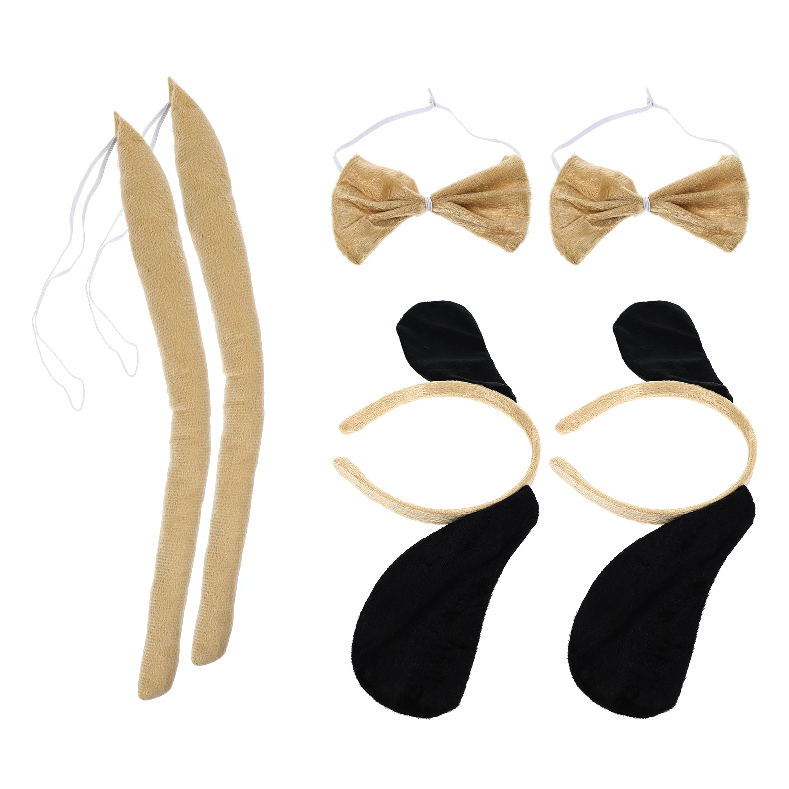 

2Sets Animal Cosplay Headband Tail Set Kids Costume Performance Prop Party Supplies Durable Accessories Cosplay Animal Prop