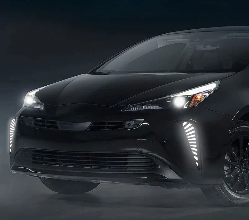 For Toyota Prius 40 Series 2019 2020 2021 Car Led Daytime Running Light Dynamic Turn Signal Front Fog Lamp Modification Daylight detail image 1