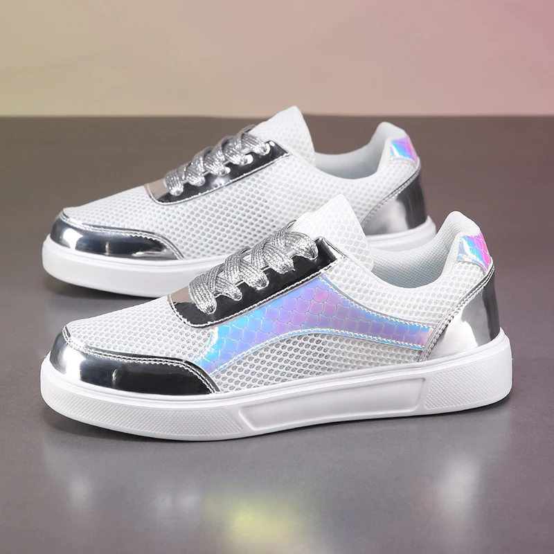 ELUVA Zapatillas de deporte para hombre de malla transpirable, zapatos ligeros y cómodos para caminar para verano, deportes al aire libre, tenis, duraderos, antideslizantes