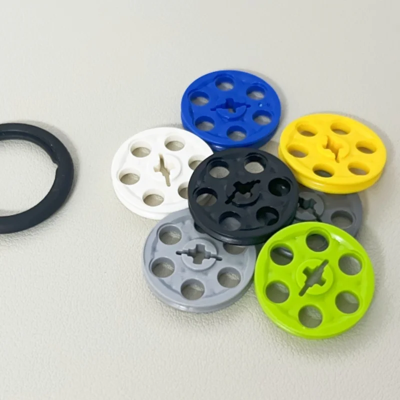 4185 Wedge Belt Wheel Pulley Bricks Collections Bulk Modular GBC Toys For Technical MOC Set Sale Buildings Blocks Compatible