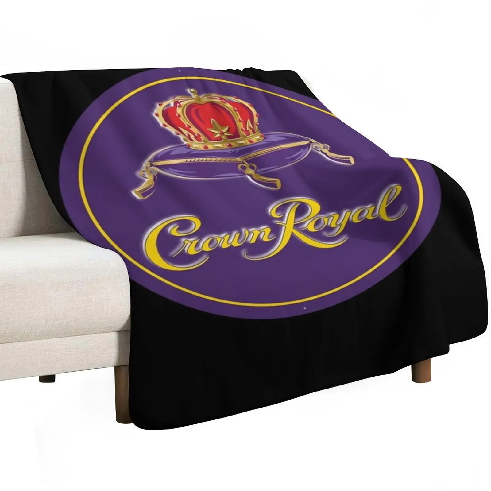Crown Royal Essential Logo Essential Throw Blanket Furry Soft Plush Plaid Custom Decoratives Softest Summer Beddings Blankets