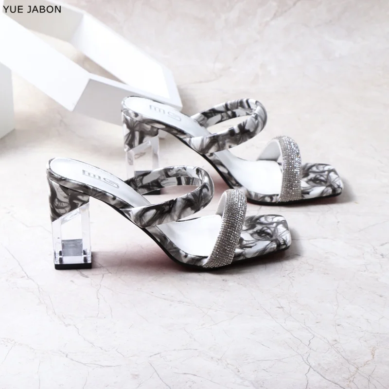 

New Summer Women Party Pumps Decorated with Flower Printed Shoes for Wedding Women Ladies Shoes and Sandals Size 42 Women Shoes