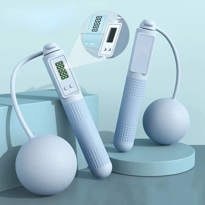 

Dual Purpose Jump Rope Intelligent Counting Steel Wire Rope Sports Equipment Household Cordless Sports Load Jump Rope Putter