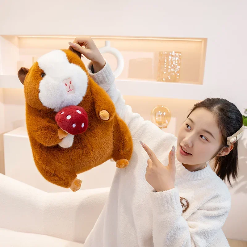 Cute Real Life Guinea Pig Plush Doll Kawaii Piggy Stuffed Capybara Toys Simulation Animal Huggable Pillow Lovely Christmas Gift