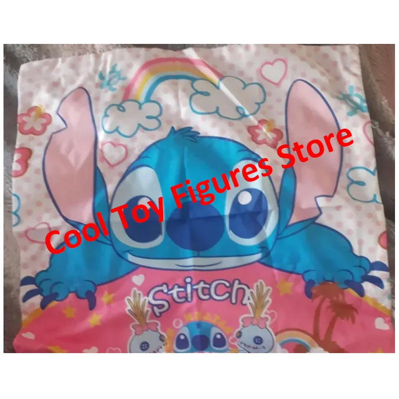 45cm Disney Stitch Pillowcase Cartoon Printed Cushion Cover Soft Cute Sofa Chair Home Decoration Pillow Cover Birthday Gifts