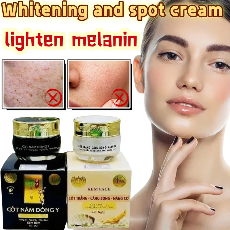 

2 Boxes of Vietnamese Morning and Night Essence Cream That Effectively Lightens Melanin, Brightens Skin, and Resists Early Aging