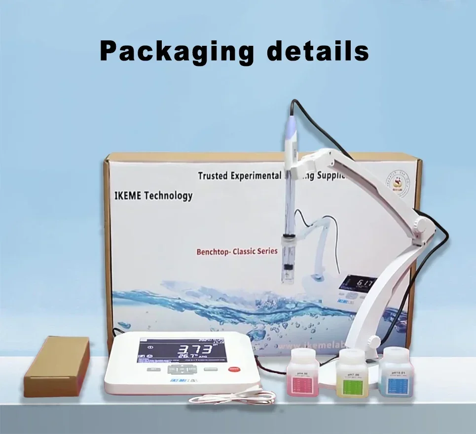 High Precision 0.01 pH Meter Digital Laboratory Soil pH Meter PH/ORP/TDS/EC/Temp/Sal/Res/DO Water Quality Tester