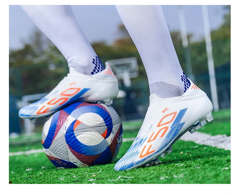 Neue Herren-Fußballschuhe Rutschfeste Sneakers Trainingsschuhe Bestseller Fußballstiefel Leichte Hochwertige Rasenplatzschuhe Mittelhohe Outdoor-Schuhe – Detail 34