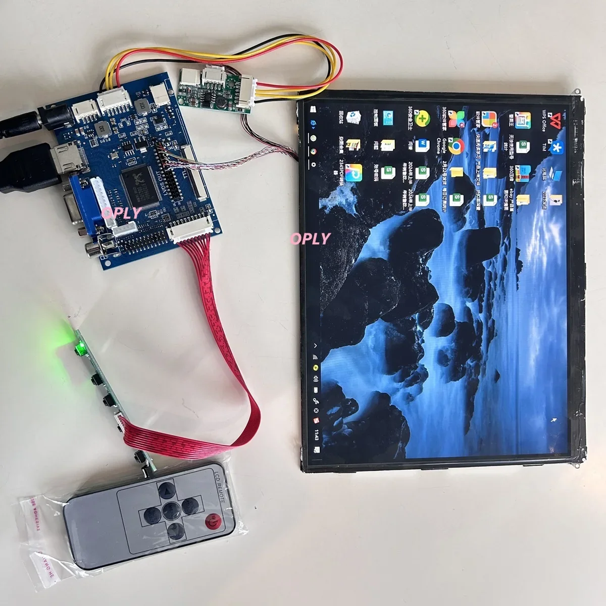LP097X02 9,7 "1024X768 LCD Display LED-panel bildschirm 1024*768 DIY + AV HDMI-kompatibel VGA controller board kit remote für Ipad 2