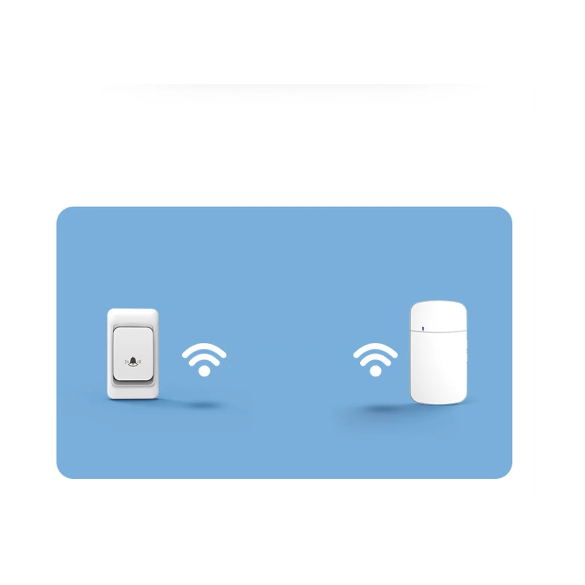 ชุดกระดิ่งประตูไร้สายกลางแจ้งยาว300เมตรรีโมทคอนโทรลโฮมเมโลดี้ปลั๊ก EU