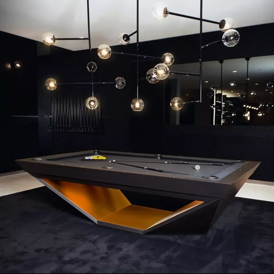 2024 factory produce exquisite workmanship indoor multi game sports new design luxury style slate bed billiard pool table