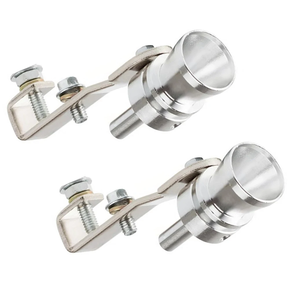 

2pcs Car Exhaust Sound Simulator Aluminum Alloy Tuning Whistle Lightweight Durable Easy Install Universal Fit For All Vehicles