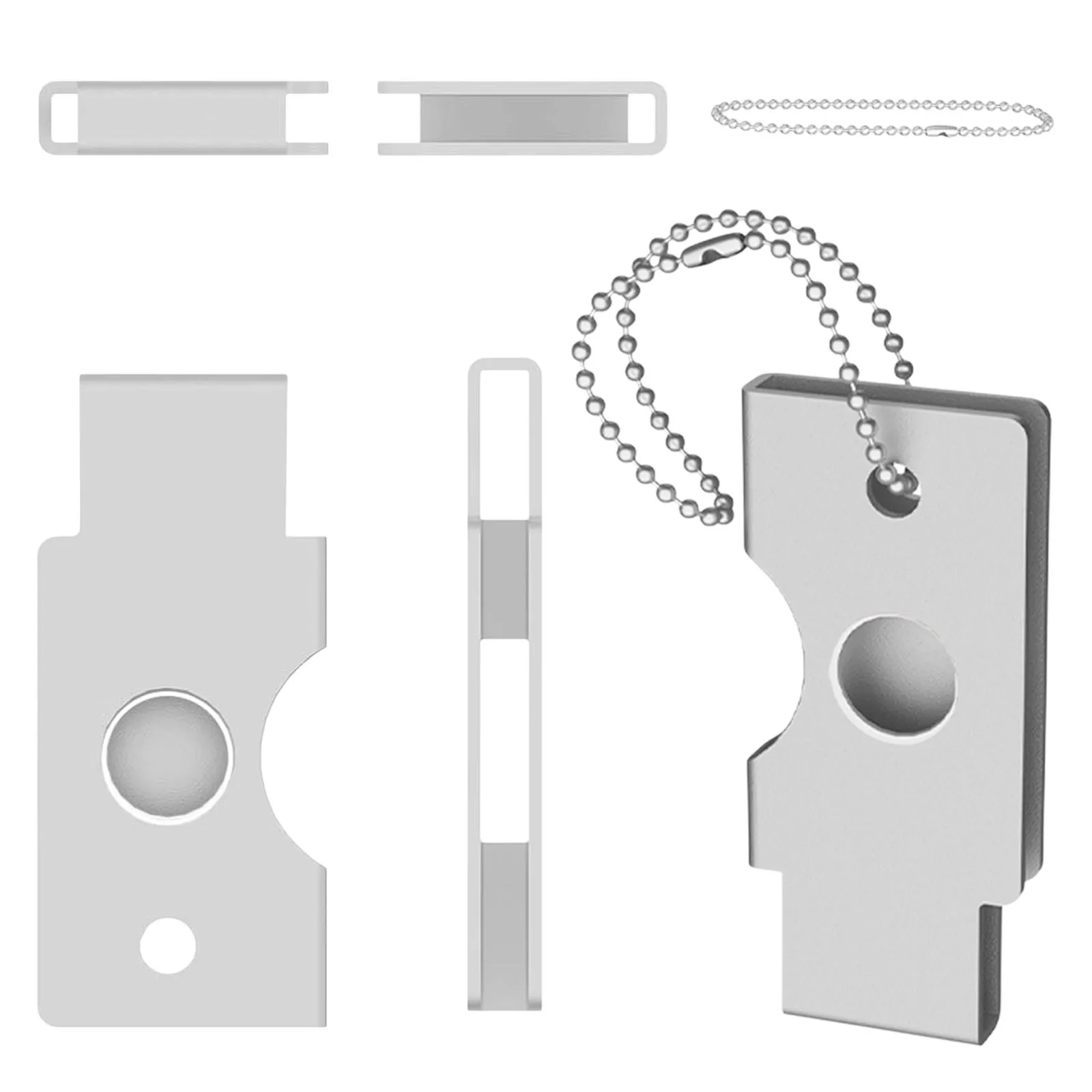 For YubiKey 5C NFC Metal Case Anti-drop Security Key Cover Shell Lightweight Slim Metal Hard Shell Case For YubiKey 5C NFC