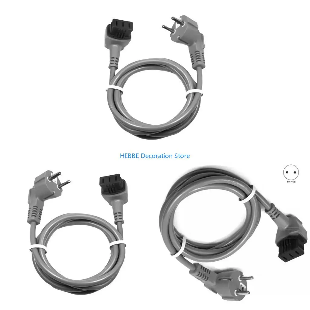B0KC 300/500/800 Series Dishwasher Replacement Power Cord EU Standard Plug AC220V Plastic Housing