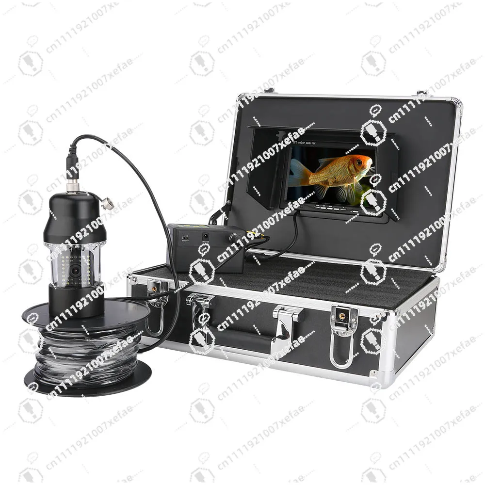 100 meters 360 degree rotating underwater  with IP68 waterproof 38 Light Emitting Diode and 7 inch LCD screen