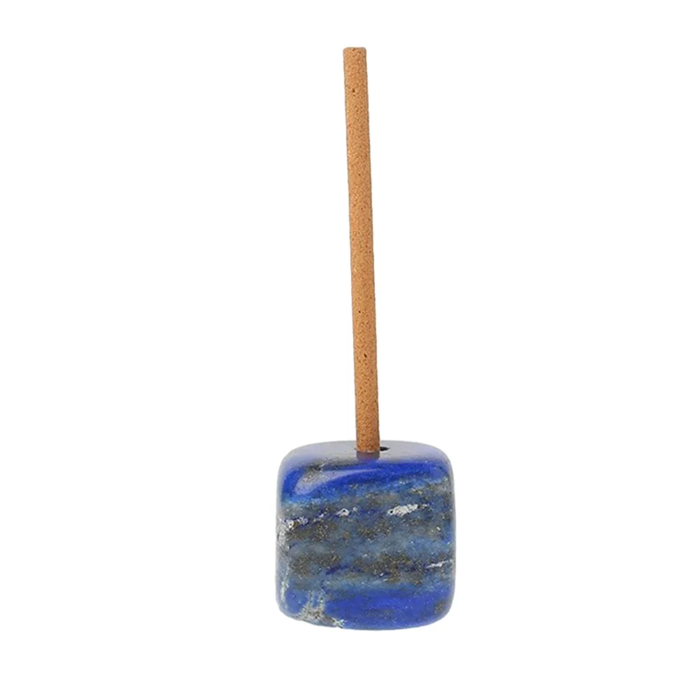 Practical Household Incense Base Home Decor 3mm Hole Compact Crafts for crystal Decoration Natural Quartz Stone