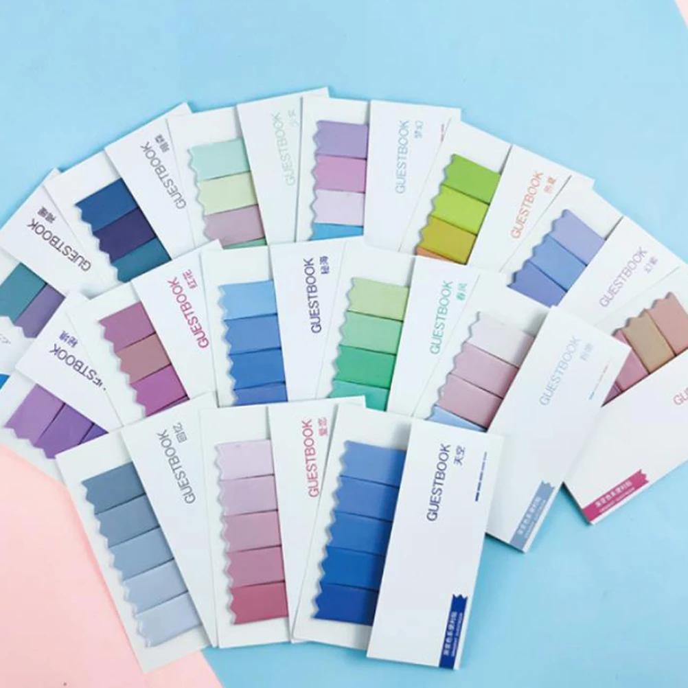 

10pcs Colorful Page Marker Tabs Notes Writable Labels for Notebooks Sticky Book Tabs Self adhesive Mats
