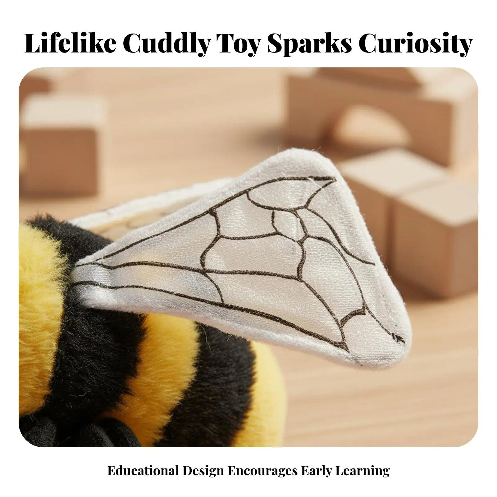 Stuffed Toy Early Education Simulated Animal Doll Realistic Stuffed Animal for Kids, Performance Prop, Classroom, Room Decor
