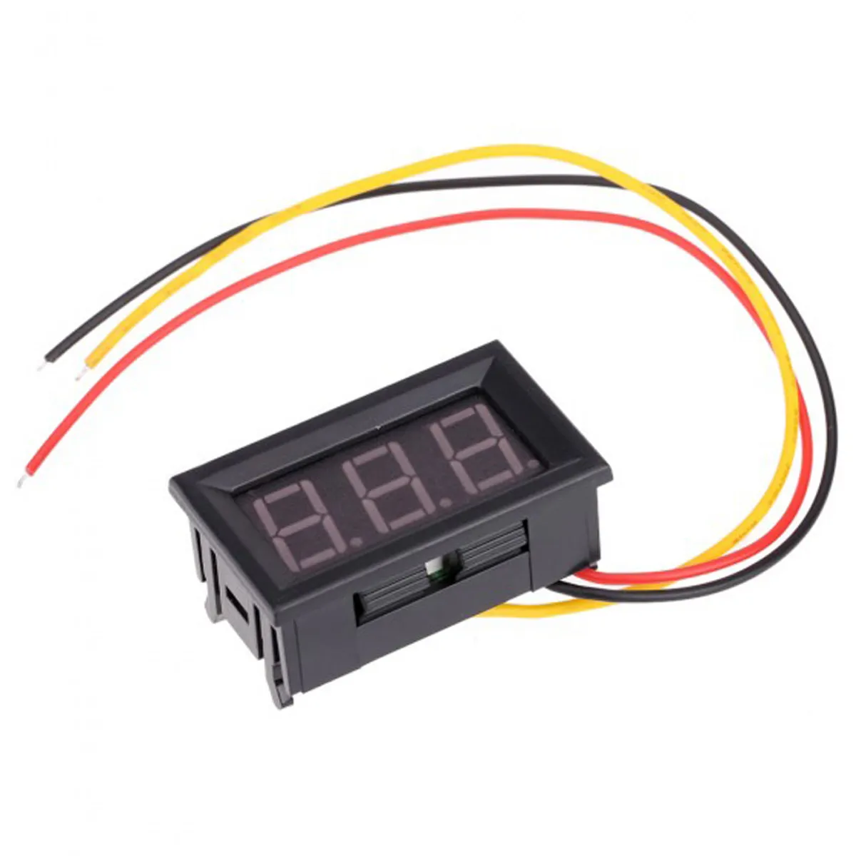 DC Voltmeter LCD Digital Display Three Wire Battery Voltage Monitor 0 to 99 Point 9V Low Start 2 Point 7V