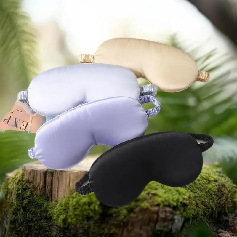 Luxury 3D Sleep Mask: Imitation Silk Contoured Design with Zero Pressure for Deep Sleep