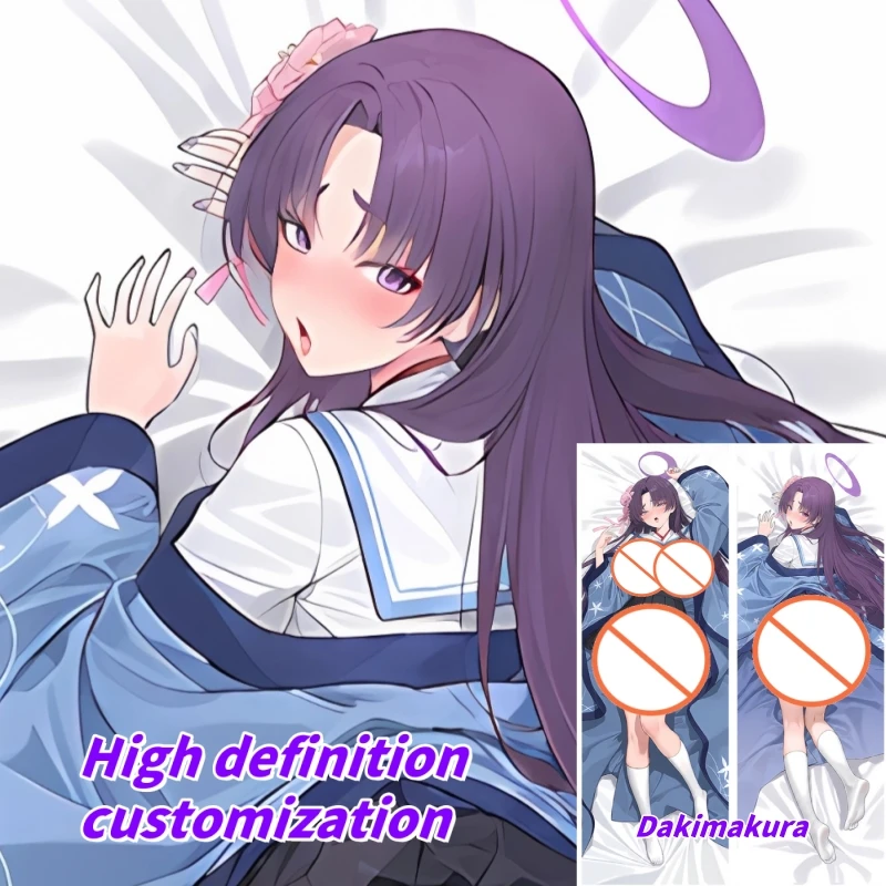 

Dakimakura Anime Pillow Case Blue Archive Yukari‌ Double-sided Print Of Life-size Body Pillowcase Gifts