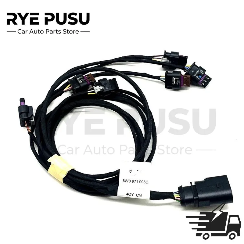 For Audi A4 B9 8W0 971 095 C Front Parking Sensors Kit with Cable Harness 8W0971095C 8W0971095 C