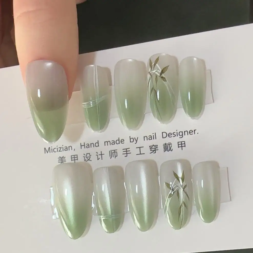 adesivos-de-unha-artesanais-'s-eye-unhas-posticas-usaveis-puramente-artesanais-pontas-de-unha-com-design-de-folha-de-bambu-verde-3059