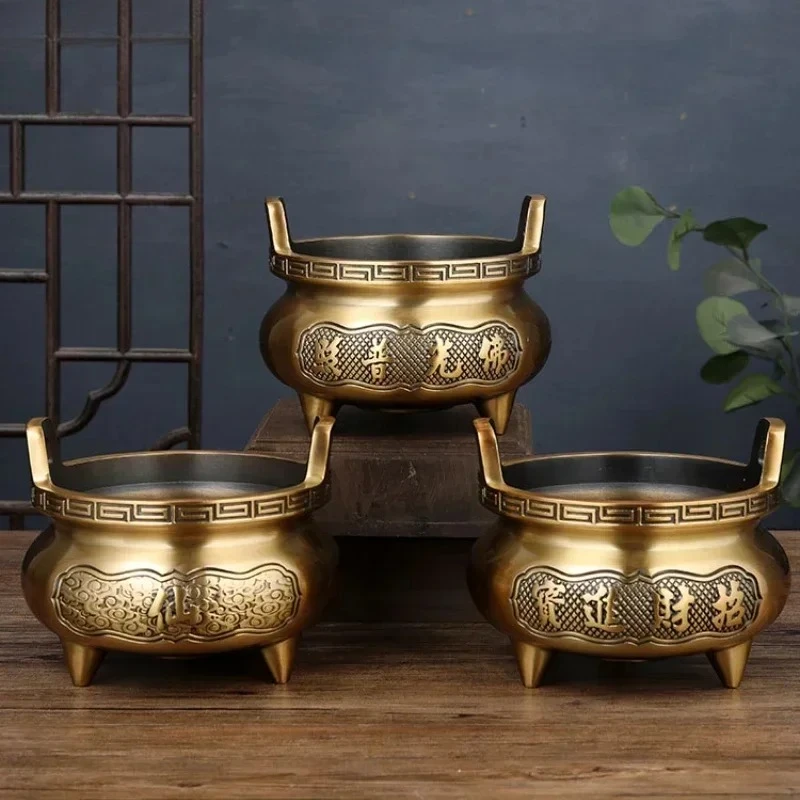Alloy Censer Temple Offerings To Buddha Buddhist Temple Supplies Attract Wealth Ensuring Safety Pray for Auspiciousness  Decor