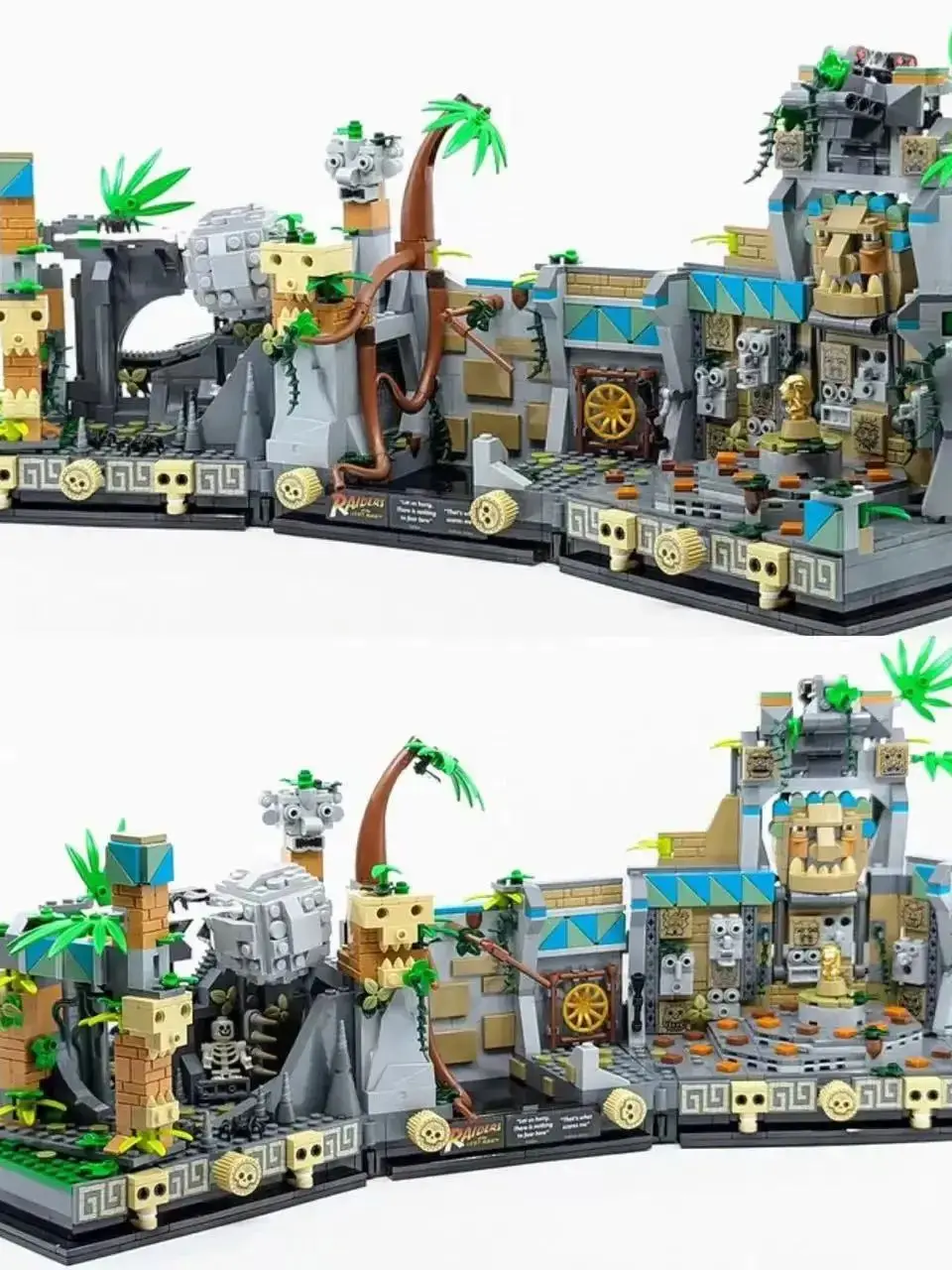 1545-delige MOC Tempel van de Gouden Idool 77015 Bouwset Indiana Jones Raiders of the Lost Ark Filmscène Blokken Steentjes Speelgoed - afbeelding 2