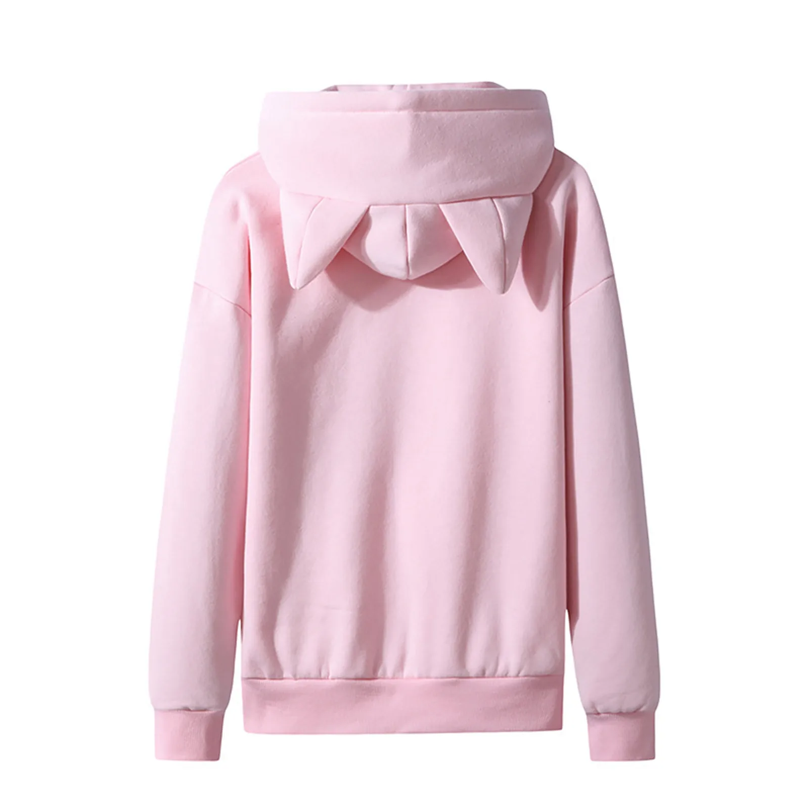 Mens Ears Hoodies Y2k Streetwear Hooded Tops Harajuku Oversize Leisure Sweatshirts Sportswear Tracksuits Pullovers Sudaderas Top