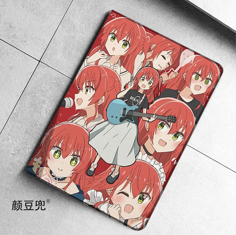 ¡Kita Ikuyo Anime Bocchi The Rock! Funda con soporte triple para Samsung Galaxy Tab A7 Lite, 8,7, 2021, S9 Plus, Galaxy Tab S6 Lite