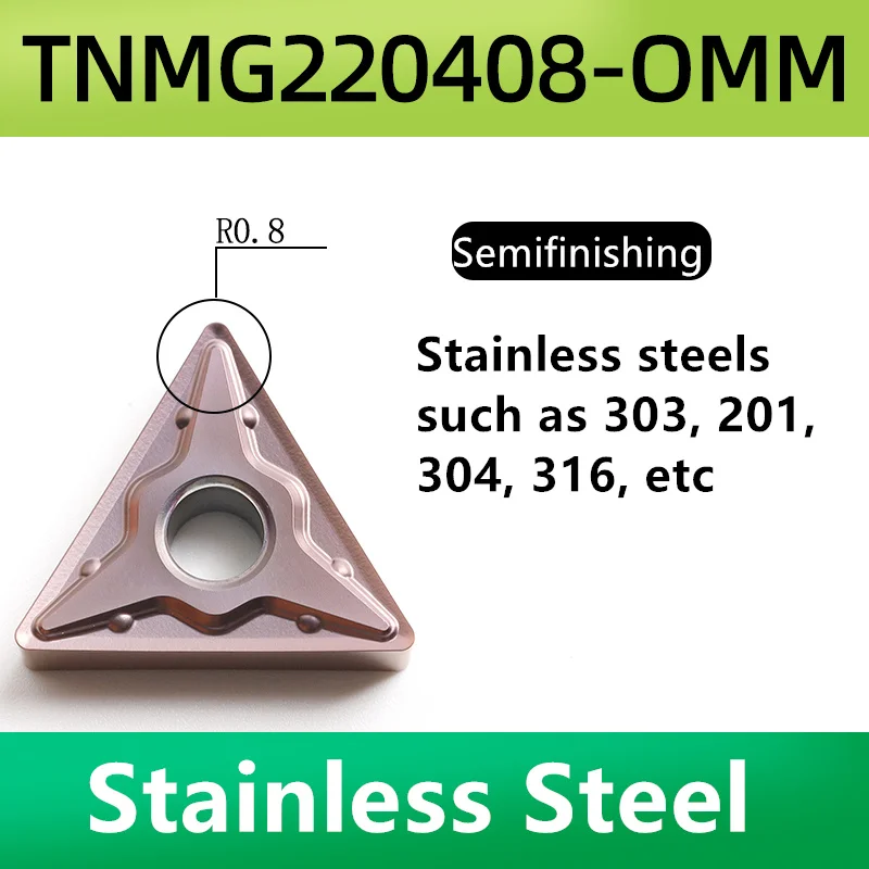 10 Stuks Tnmg220404 Tnmg220408 Tnmg220412 Omm Pm Opm Gm Pmk Tf Km Carbide Inzetstukken Cnc Draaibank Snijder Externe Draaigereedschappen Voor P.M.K