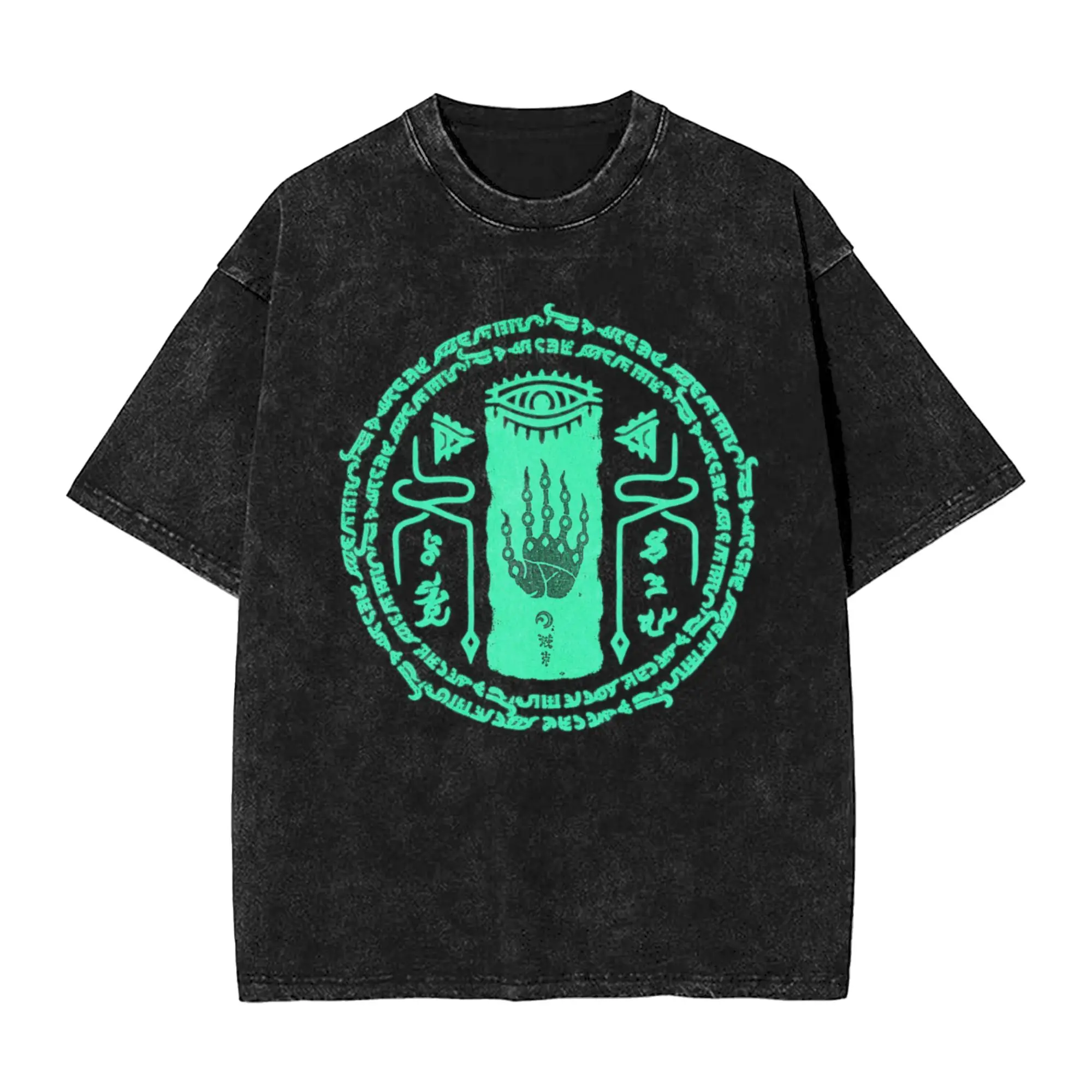 The Legend Of Zelda 3 Washed T-Shirt Men  Vintage Casual T Shirts Beach O Neck Leisure Tee Shirt Printed Oversize Tops