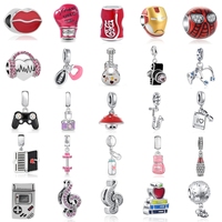 New 925 Sterling Silver Camera Game Machine Charm Of Ley 925 Chain Bead Fit Original Bracelet Accessories DIY Women Love Jewelry