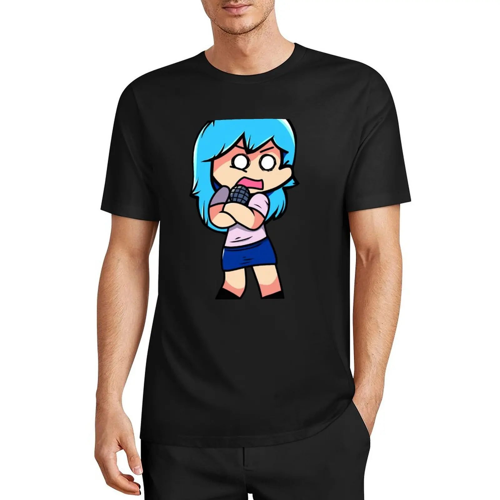 Sky FNF mod character detailed version T-Shirt graphics customizeds summer clothes mens t shirts casual stylish image 4