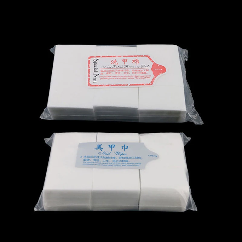 Removedor de Esmalte em Gel 600/630 Peças, Lenços de Limpeza Sem Fiapos para Manicure, Ferramenta de Limpeza para Nail Art